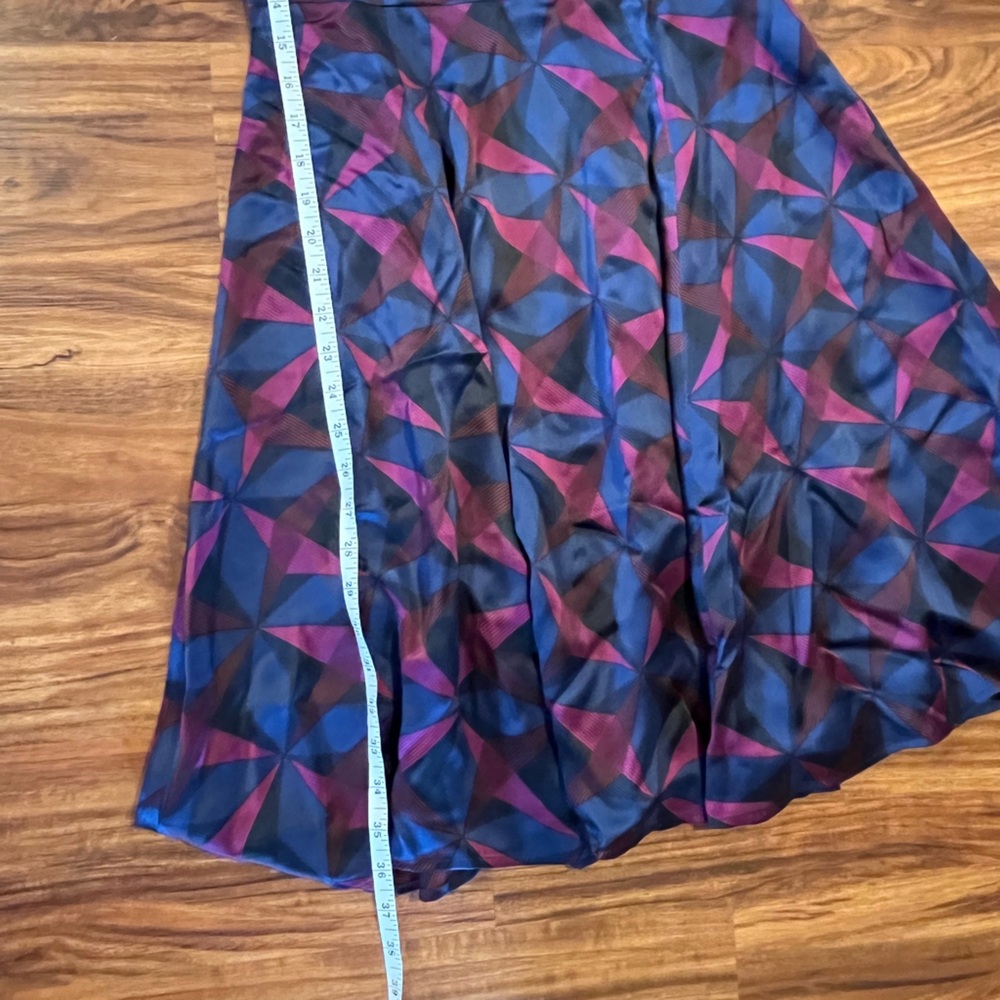 LK Bennett Women Dress Janeva Silk Printed Fit & Flare size 4 - Picture 7 of 7